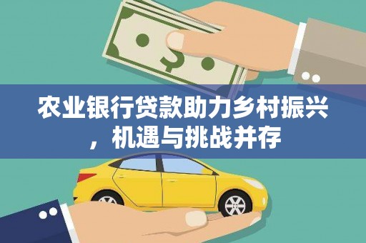 罗源农业银行贷款助力乡村振兴，机遇与挑战并存