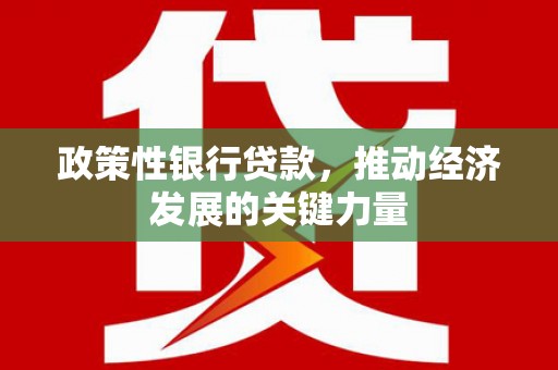 罗源政策性银行贷款，推动经济发展的关键力量