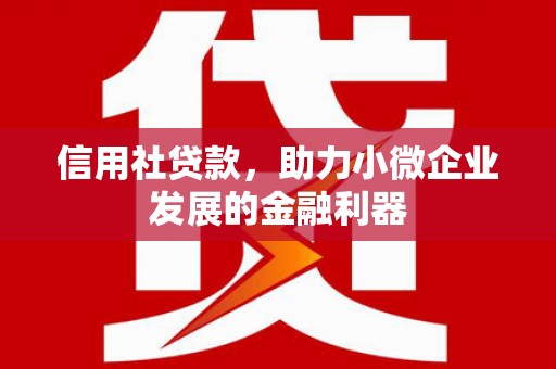 罗源信用社贷款，助力小微企业发展的金融利器